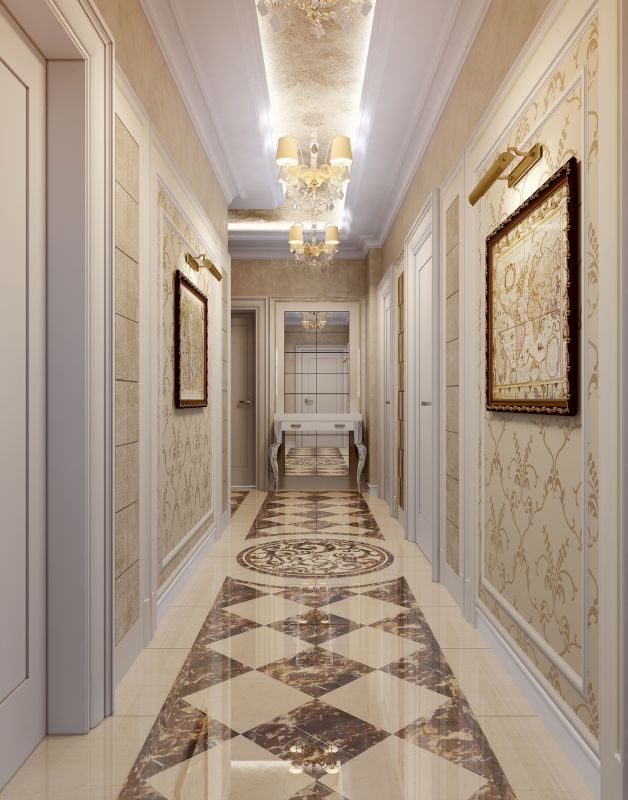Hallway Wallpapering